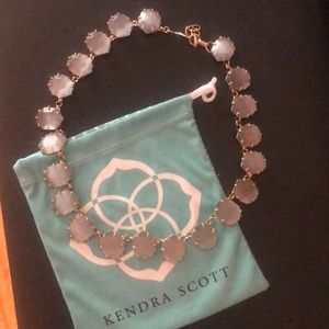 Kendra Scott Collar Necklace Grey Slate Stone